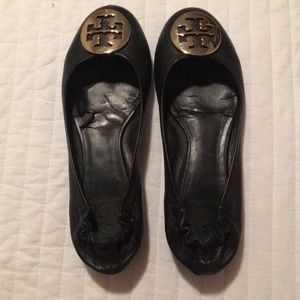 Tory Burch Black Flats